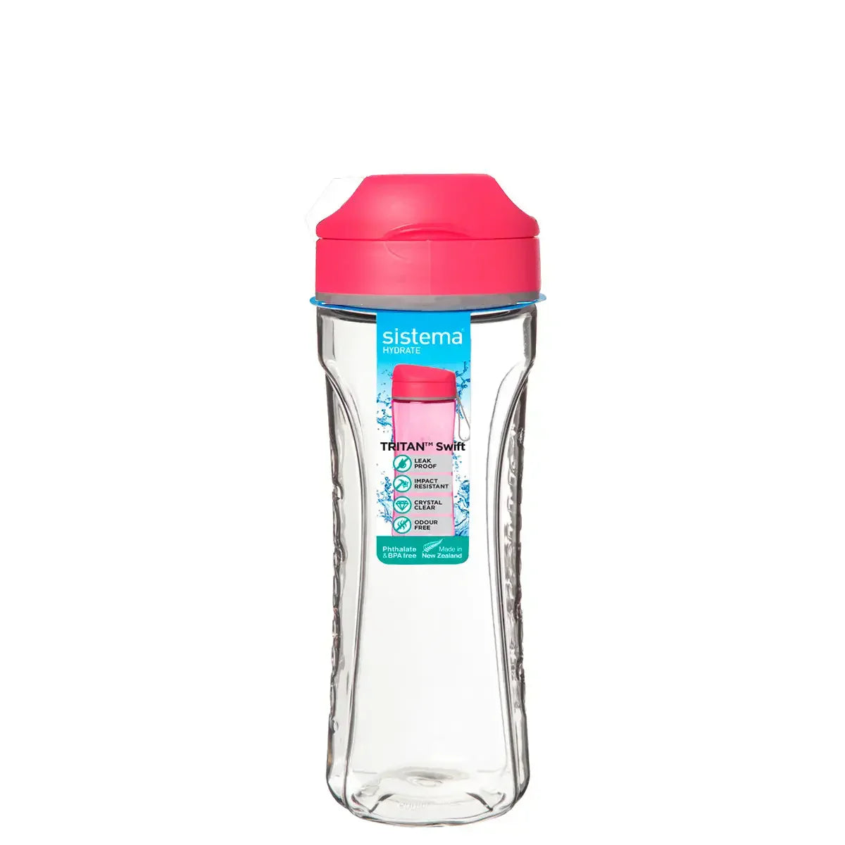 Sistema - Tritan Swift-flaska 600ml - Rosa