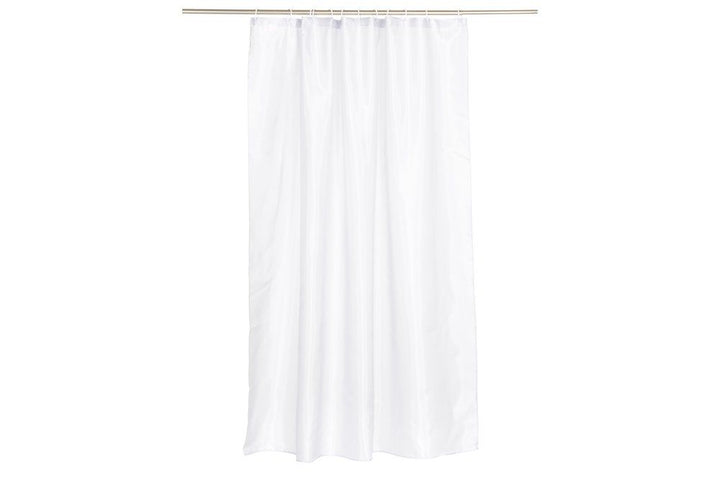 4Living - Duschdraperi 180 x 200 med ringar vit