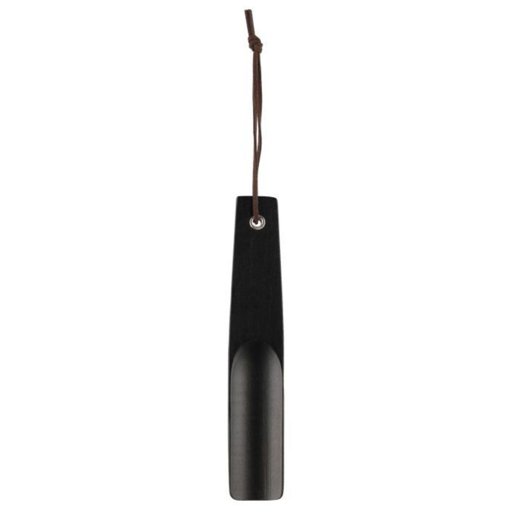 Skohorn i trä – svart – 22 cm