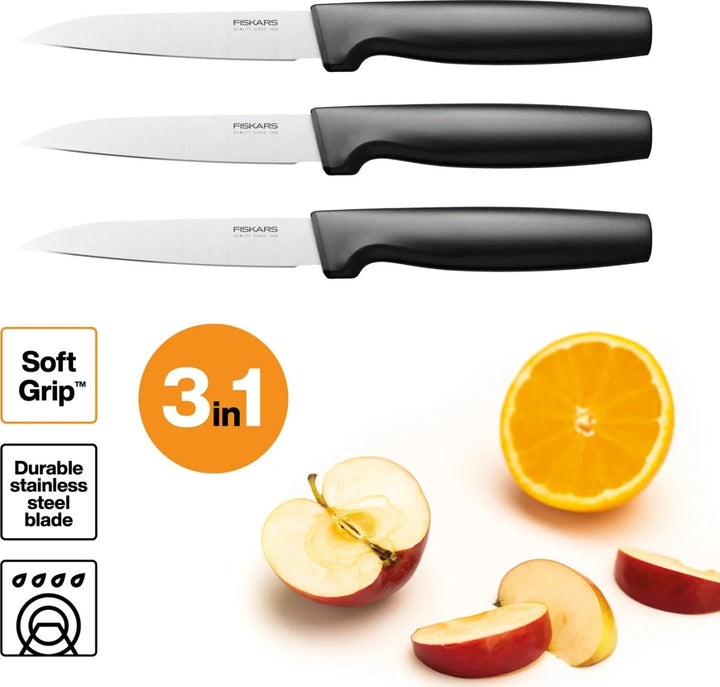 Fiskars - Functional Form grøntsagsknive 3 stk