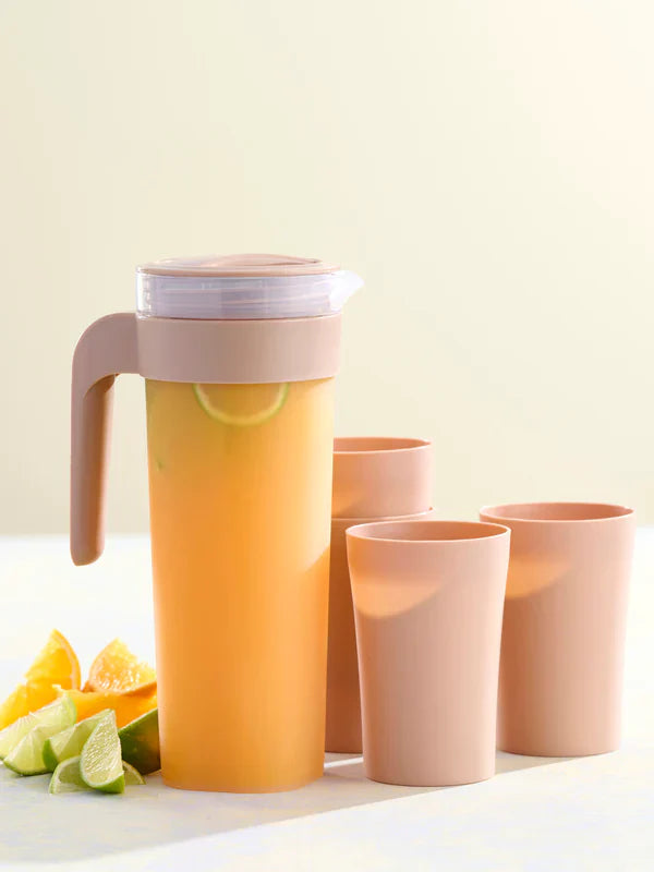 Day - Kanna 1,25 L med 4 glas 40 cl. blandade färger