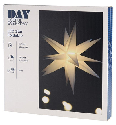 Dag - Star 3D 44x48x57 cm - IP44 med timer