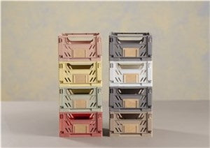 Day - Förvaringslåda Mörkgrå 17x12,5x7 cm - 2 st.