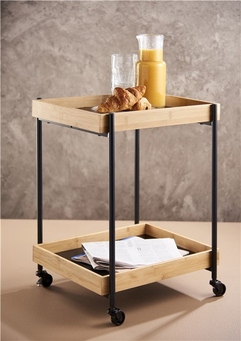 Day - Rullbord med 2 brickor - 45x38x58,5 cm