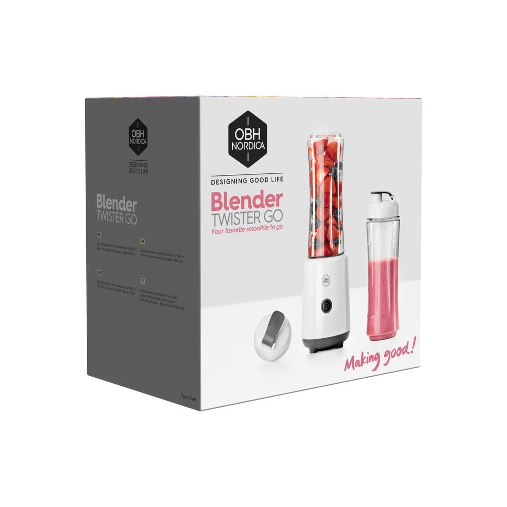 OBH Nordica - smoothieblender Twister Go vit