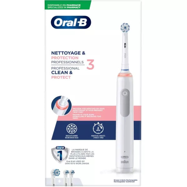 Oral B tandborste Pro 3 Clean &amp; Protect Sensitive