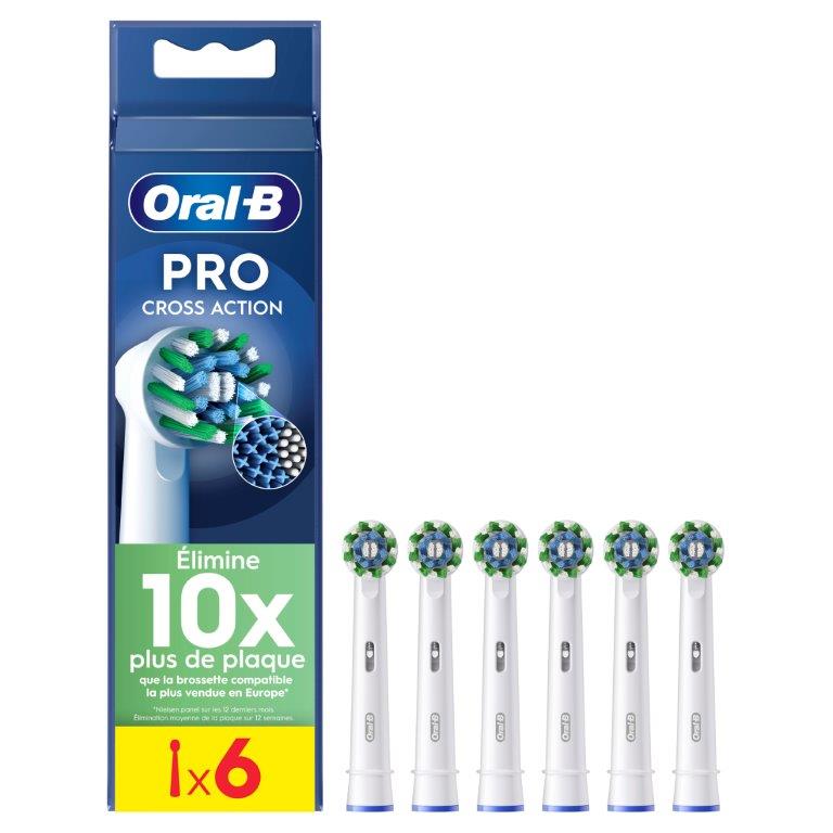 Oral B - lösa borstar Cross Action 6-pack