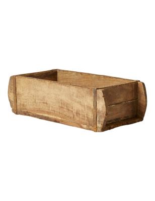 Tegelform återvunnet trä 31x14x9 cm natur