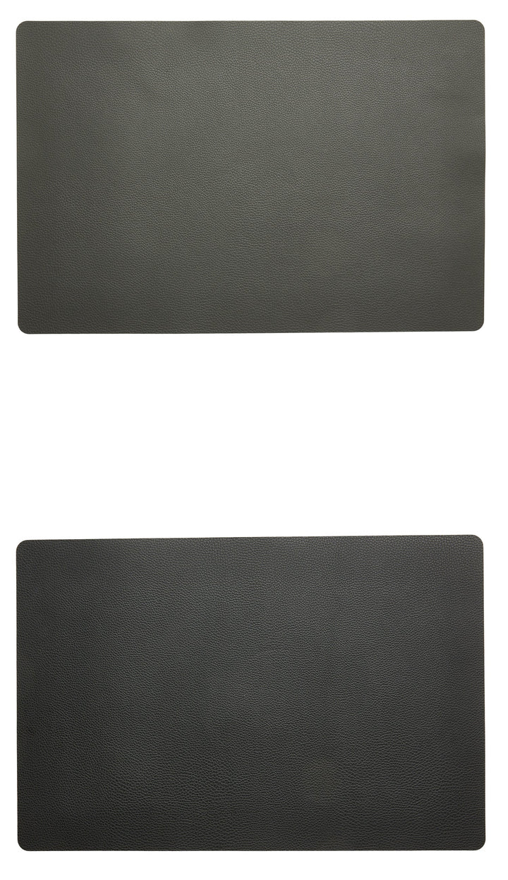 Dacore - Bordstablett PU mjuk 30x45 cm - mellangrå/svart vändbar