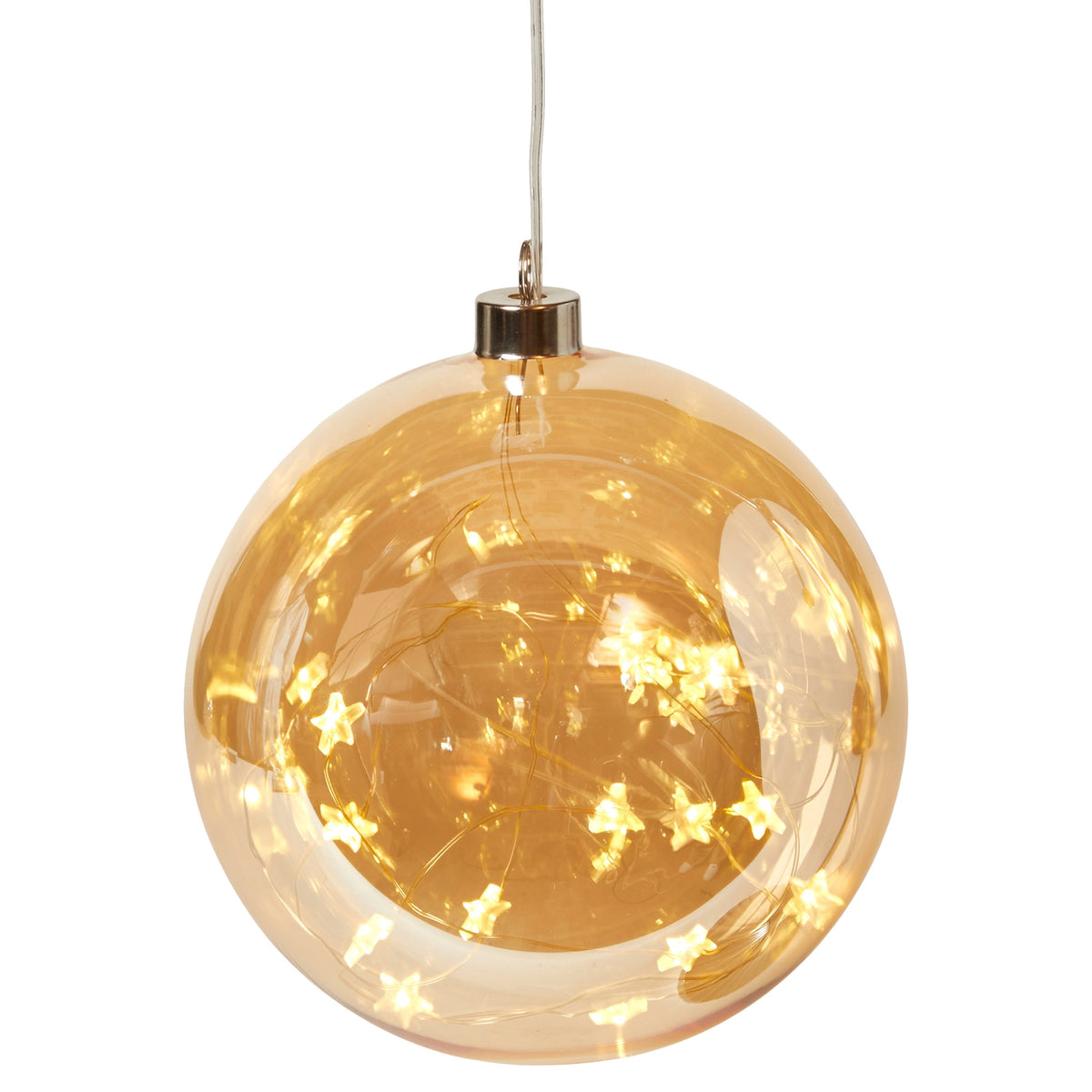 Kula med LED - Ø15 cm glas