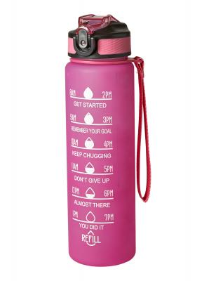 Dricksflaska 1000 ml. plast rosa