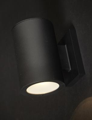 Solcellsvägglampa 1xLED 12x11x12 cm svart