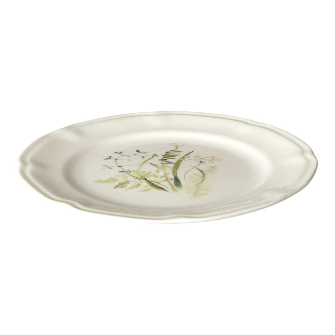 Tallrik Flora Ø20 cm benporslin grön