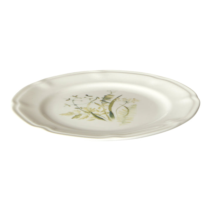 Tallrik Flora Ø20 cm benporslin grön