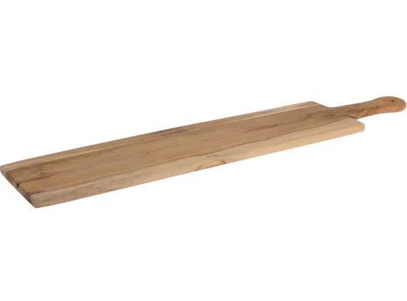 Serveringsbräda i teak - med handtag