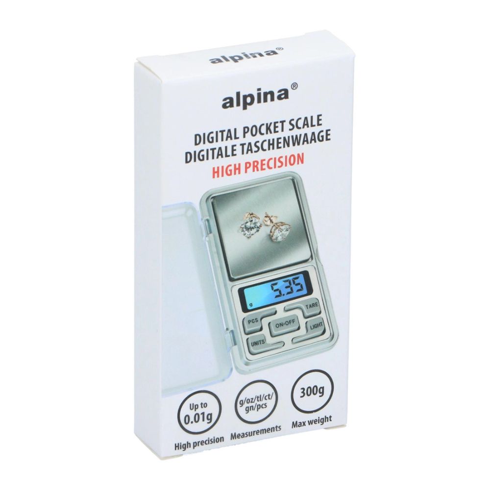 Alpina - Digital fickvåg 0,01 g-300 g
