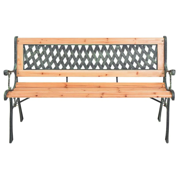 Lifetime Garden - Trädgårdsbänk i gjutjärn och massiv gran - 116 cm
