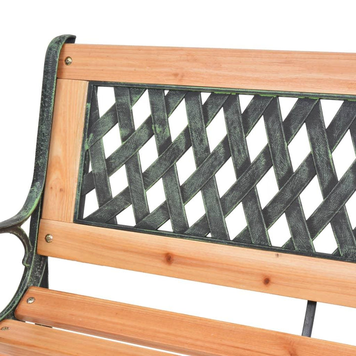 Lifetime Garden - Trädgårdsbänk i gjutjärn och massiv gran - 116 cm