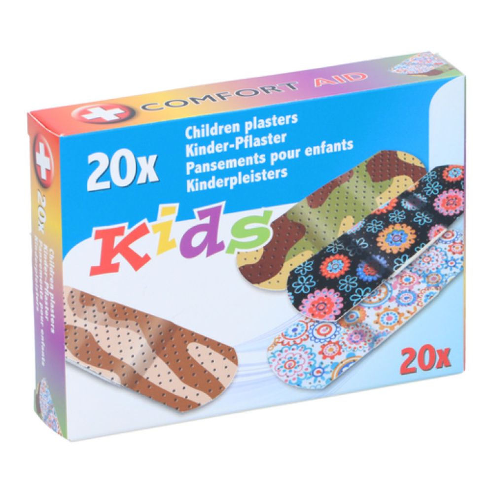 Plastre 20 stk til børn - med sjove motiver