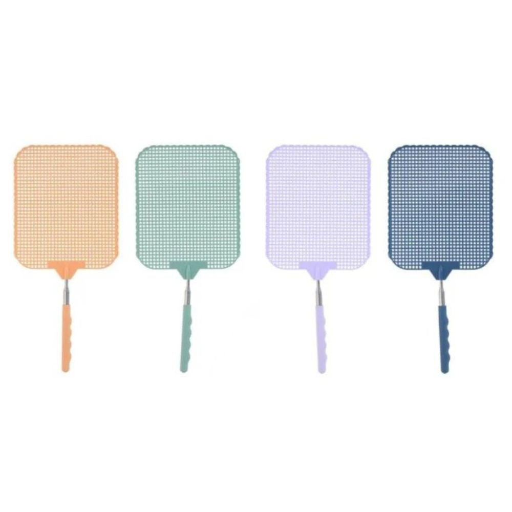 Fluesmækker med teleskopstang 1 stk. - 35 til 76,5 cm - assorteret farver