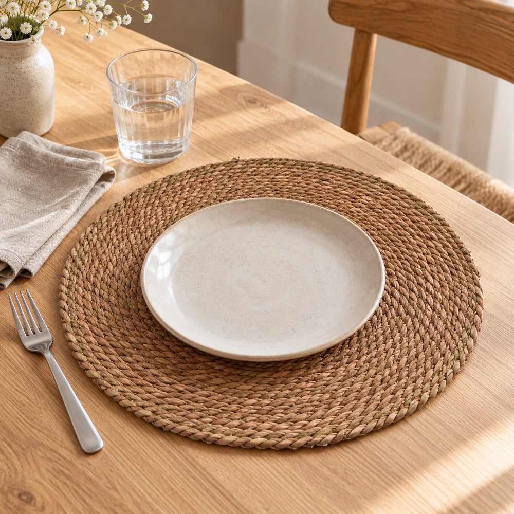 Dækkeserviet rattan Ø38 cm derhjemme