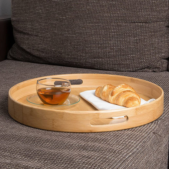 Utmärkt Husgeråd - Serveringsbricka - Rund i bambu Ø40 cm