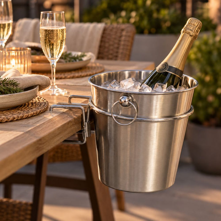 Champagnekylare med hållare