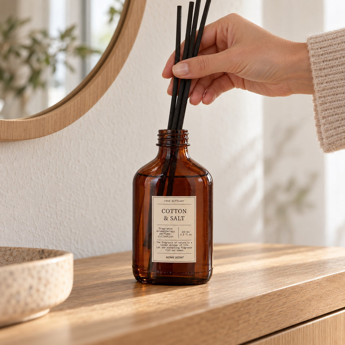 Duftpinde 200 ml ass. duft i brug