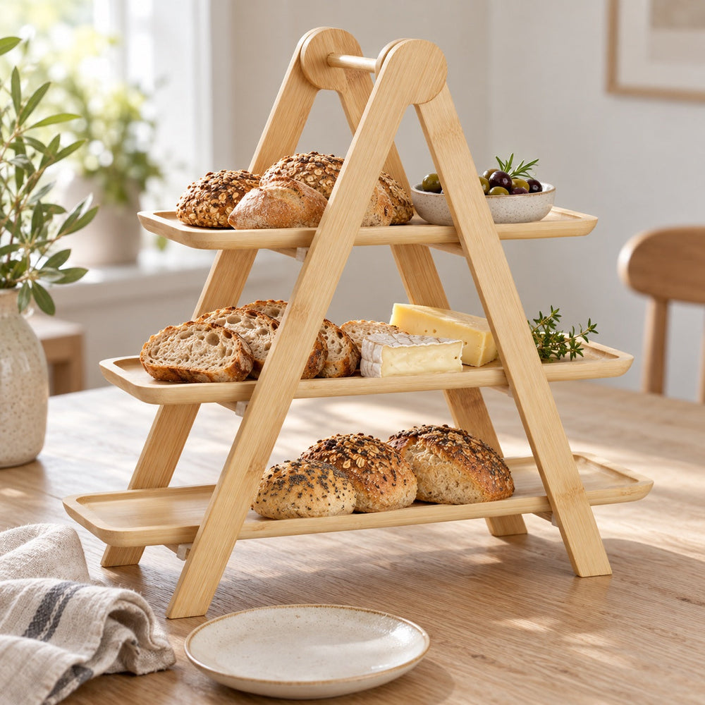 Etagere bambus 3 etager derhjemme