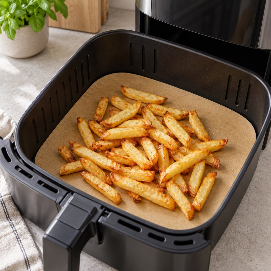 Bagepapir til airfryer 50 stk. derhjemme
