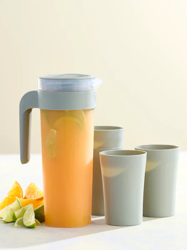 Day - Kanna 1,25 L med 4 glas 40 cl. blandade färger