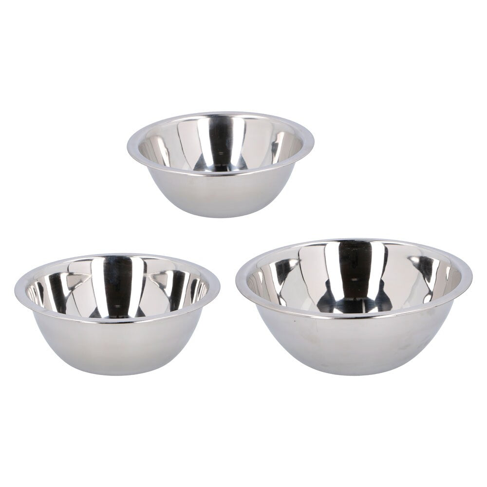 Cuisine Elegance - Blandningsskålar i stål - 3 st.