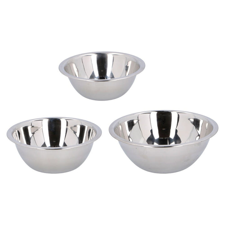 Cuisine Elegance - Blandningsskålar i stål - 3 st.