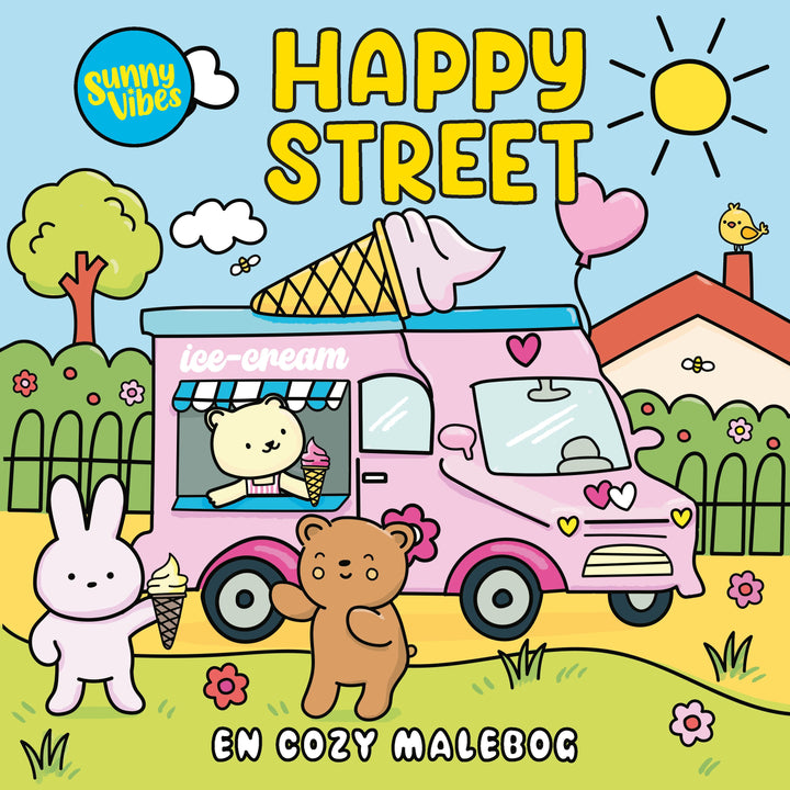 Mysig målarbok - Sunny Vibes: Happy Street