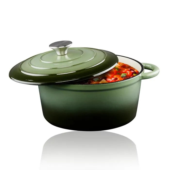 Alpina - Gjutjärnskruka 24 cm - grön