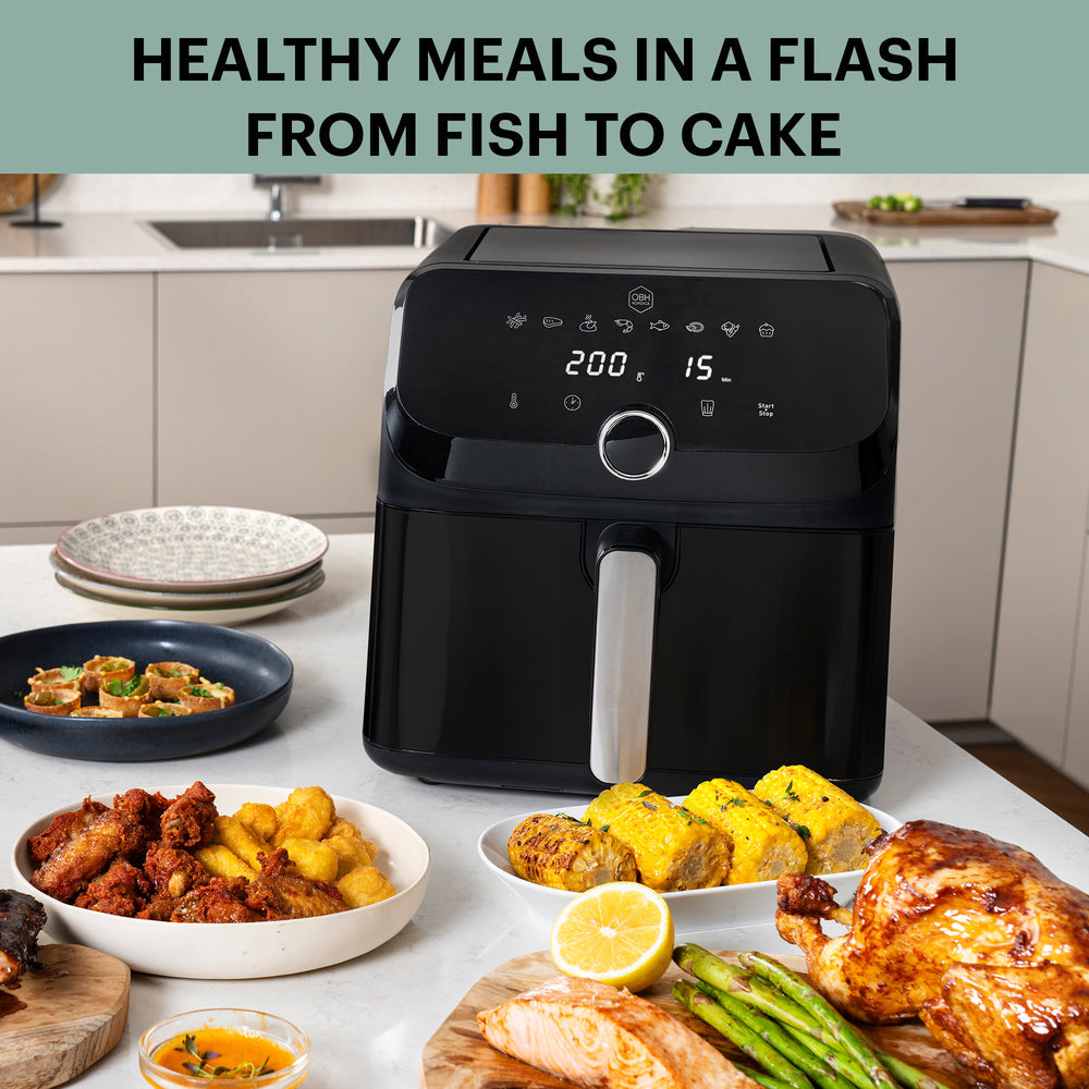 OBH Nordica - Easy Fry Mega Air Fryer 7,5 L svart
