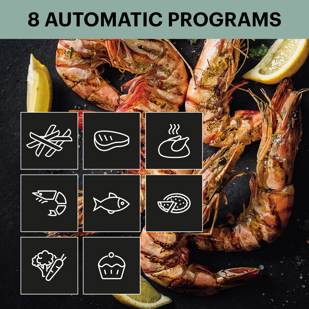 OBH Nordica - Easy Fry Mega Air Fryer 7,5 L svart