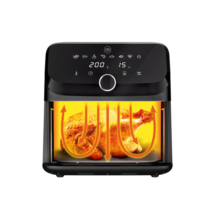 OBH Nordica - Easy Fry Mega Air Fryer 7,5 L svart