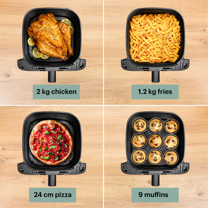 OBH Nordica - Easy Fry Mega Air Fryer 7,5 L svart