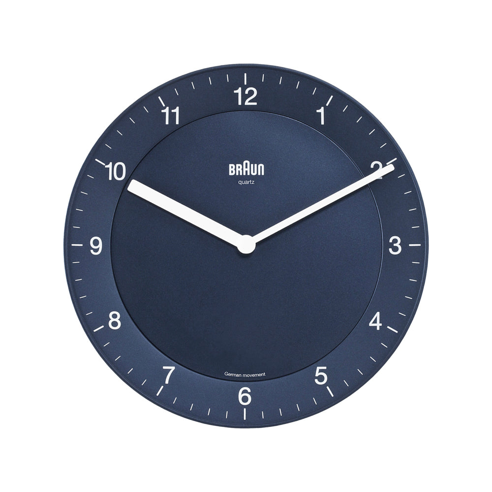 Braun - Klassisk väggklocka blå - 20 cm