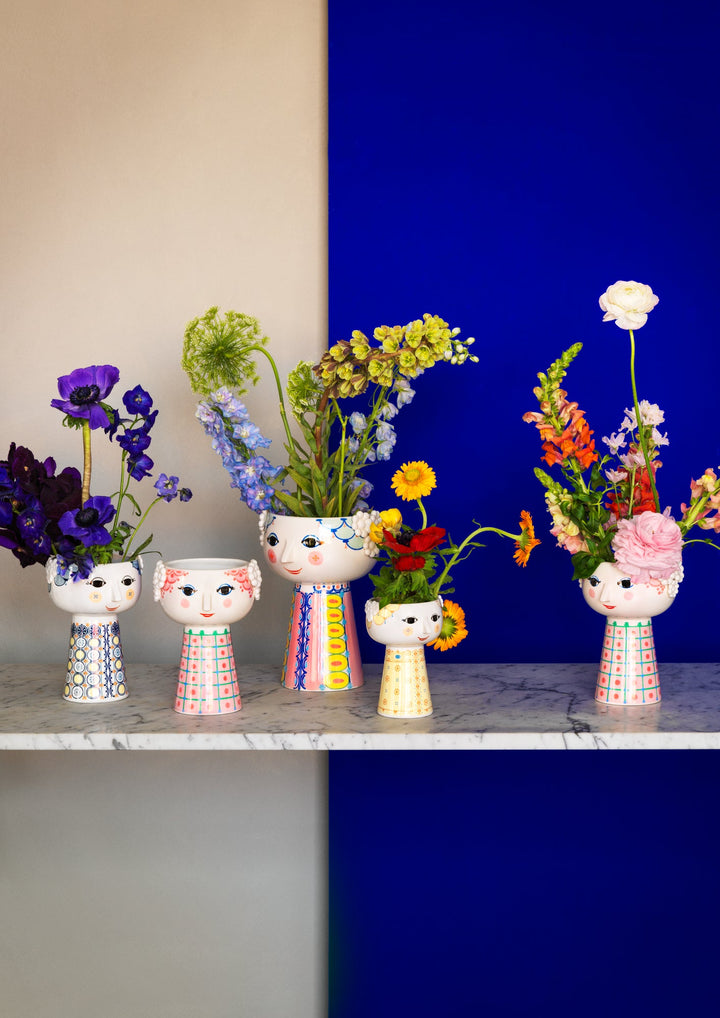 Bjørn Wiinblad - Eva vas mjuk gul 15 cm