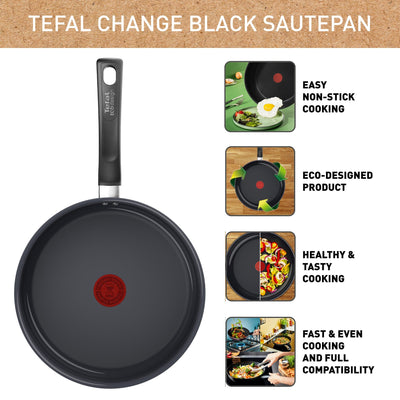 Tefal Change sauteuse 24 cm med lock