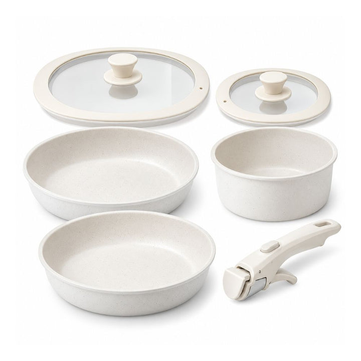 Kastrullset i aluminium, 6 delar