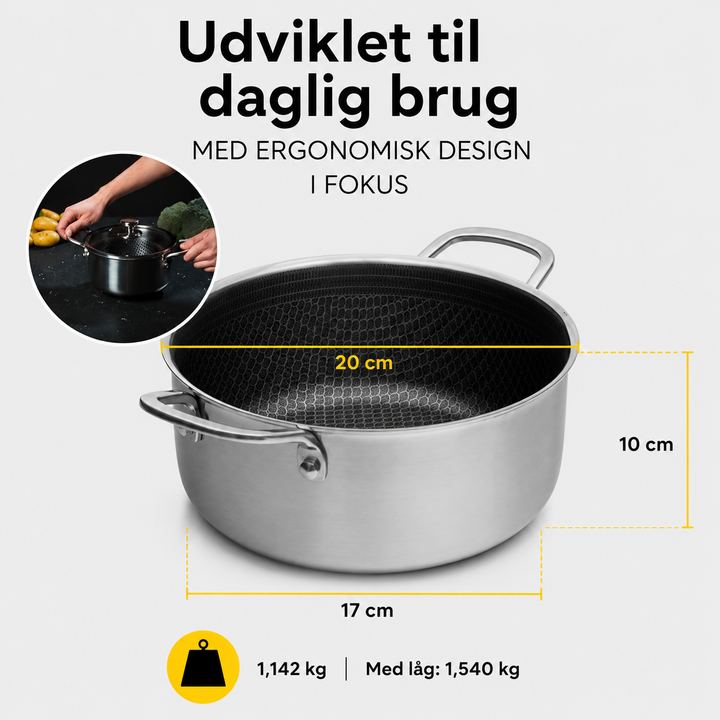 Miso - Hybrid grytset 1,6, 3 & 5 L Inkl. lock
