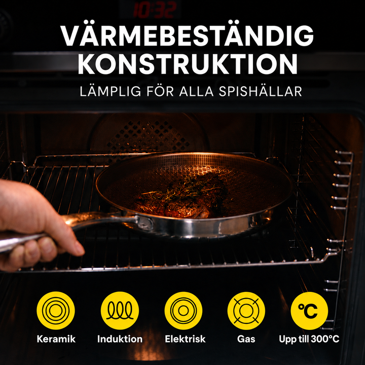 Miso - Hybrinstekpansset 26, 28 & 30 cm