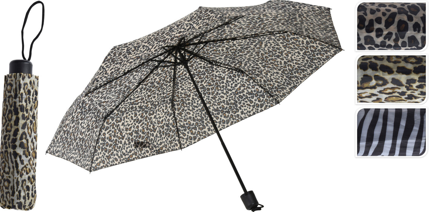 Bag Umbrella - Djurmönster ass.