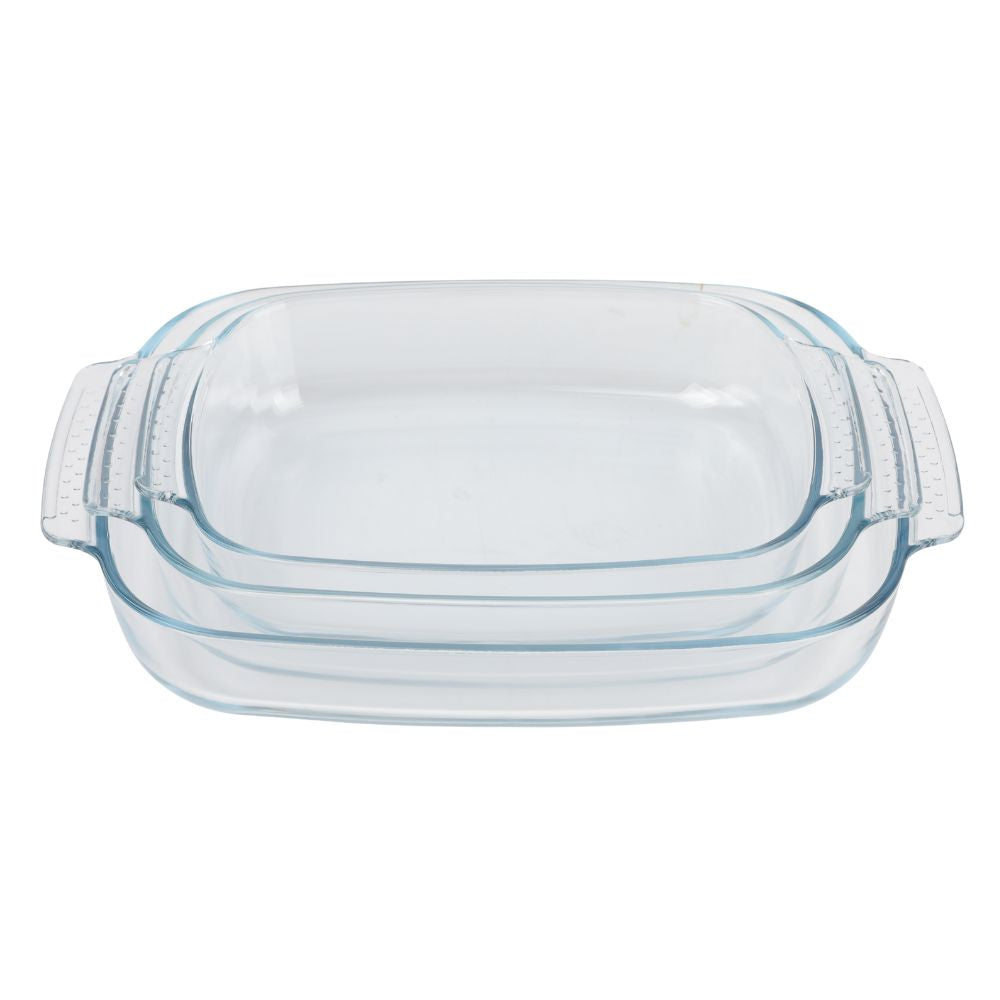 Conzept - Ugnssäker glasform, set med 3 delar.