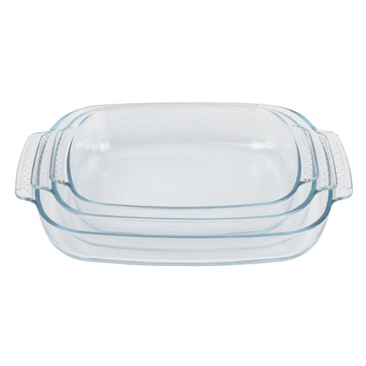 Conzept - Ugnssäker glasform, set med 3 delar.