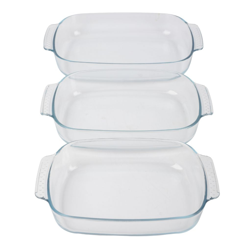 Conzept - Ugnssäker glasform, set med 3 delar.