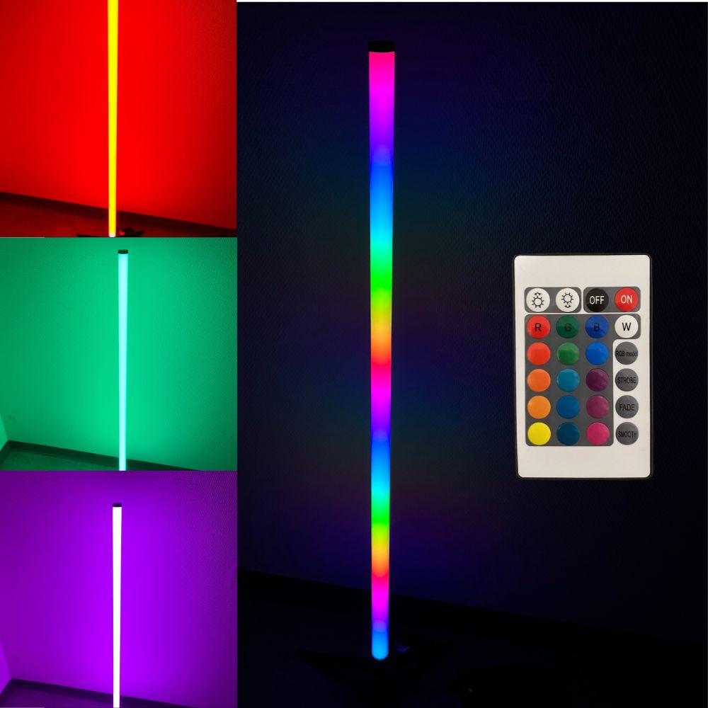 Grundig - Golvlampa - med 16 färger och olika effekter 120 cm